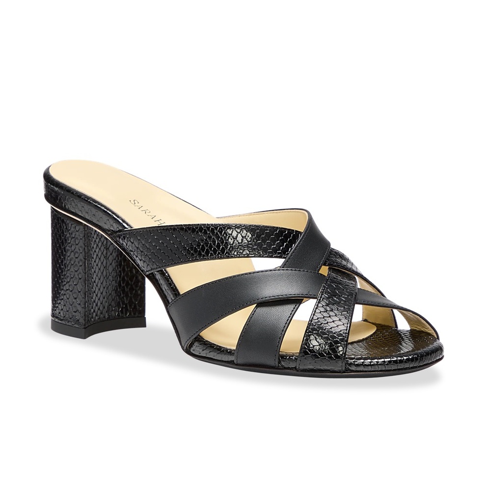 EUC Sarah Flint Perfect Crisscross Sandal 70 in black